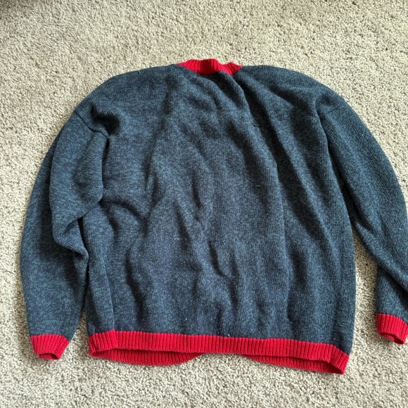 Vintage Patch Christmas Themed Cardigan Sweater Size Large - Picture 8 of 9